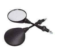 Rétroviseur Latéral De Moto Universel Noir 10mm Anti-chute Rond Pliable Rétroviseurs Moto Guidon