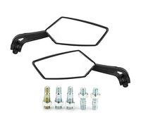 Rétroviseur latéral de pièces ensemble noir barre L barre R style rétro conception pivotante facile à régler vue claire jour nuit ajustement universel pour toutes les motos