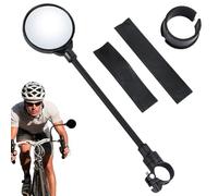 Rétroviseur latéral de vélo - Rétroviseur rotatif - Lentille grand angle résistante aux chocs - Pour cyclistes débutants et confirmés