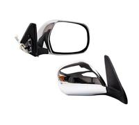 Rétroviseur Latéral De Voiture Assy Pour Toyota Pour Land Cruiser Pour Prado 2002-2009 Lc120 Porte Extérieure Chromée 5 Broches Avec Pliage Électrique Rétroviseur Porte Ensemble(1 paire)