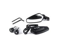 Rétroviseur latéral d'extrémité de Barre de poignée de Moto 22mm pour MSX 125 CB650R CB125R XADV X ADV 750 X11 ST1300(White Glass)