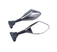 Rétroviseur latéral d'extrémité de Guidon Moto Rétroviseur avec Clignotant pour Suzuki GSX250R GSXR125 GSXR150 GSXR600/750 GSX1300R Hayabusa Rétroviseur Angle Mort(Carbon-Clear)
