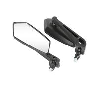 Rétroviseur latéral d'extrémité de Guidon Moto Rétroviseur Moto 8mm 10mm Accessoires Moto Rétroviseur Angle Mort Droit Verre Rétroviseur Lentille(White Glass)