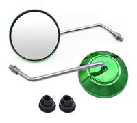 Rétroviseur Latéral Guidon Moto pour Suz&uki GSX250 GSX550 GSX600 pour Katana GSXR1000 8 10 Mm Moto Chrome Ovale Rétroviseur Latéral Rond(Vert)
