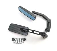 Rétroviseur latéral réglable Rétroviseur Latéral Moto 8 10MM Universel Pour Zontes 125 T310 Pour Benelli Pour BJ250/300GS Pour TRK 125(Carbon fiber color)