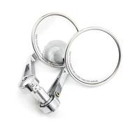 Rétroviseur Latéral Rétroviseur De Guidon Universel Chromé Convexe 7/8'' 22 Mm pour Moto Rétroviseur Latéral D'extrémité De Guidon À L'ancienne Rétroviseur D'extrémité