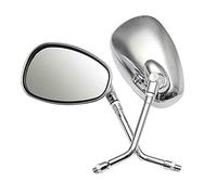 Rétroviseur latéral Rétroviseurs Chromés De moto 10MM Rétroviseur D'extrémité De Guidon De Pour Vulcan 900 2008 Pour Vulcan 900 2009