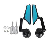 Rétroviseur Latéral Rétroviseurs Latéraux De Guidon De Moto 7/8" 22 Mm Verre Bleu Pour Suzuki