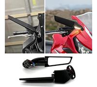 Rétroviseur latéral rotatif pour moto avec clignotant intégré pour Honda, Suzuki, BMW, Yamaha, Kawasaki, Triumphal, Aprilia CBR1000RR CBR600RR Hayabusa R1 R6 ZX-6R GSXR600 GSXR750 Rétroviseur arrière