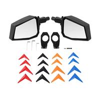 Rétroviseur latéral UTV de 1,75 pouces, accessoires en aluminium noir adaptés pour Arctic Cat Wildcat et Arctic Cat avec barres de sécurité rondes, rétroviseurs latéraux