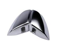 Rétroviseur Lot de 2 coques rétroviseurs latéraux Pour Q5 FY pour Q7 4M SQ5 2017-2021, capuchons argentés mats en aluminium brossé chromé(With blind spot hole)