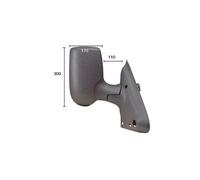 Rétroviseur manuel droit court Ford Transit MK6 et MK7 2000-2014 - 4643476 / 4059965