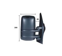 Rétroviseur manuel droit noir bras court Renault Master 1997-2003 - 7700354141