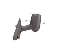 Rétroviseur manuel gauche long Ford Transit MK6 et MK7 2000-2014 - 4643787 / 4059969