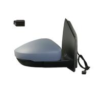 Rétroviseur mécanique droit à peindre fiche rectangle Volkswagen Polo 5 2010-2017 - 6R1857508C / 6R0587538BGRU