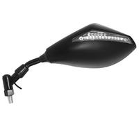 Rétroviseur miroir clignotant M10 jaune LED gauche, argent