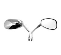 Rétroviseur Moto 10mm Electrombile Scooter E-bike Rétroviseurs Réglable Gauche Droite Miroir Accessoires 2 Pièces/paire Rétroviseurs Moto