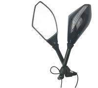 Retroviseur Moto 2 X clignotants rétroviseurs latéraux avec clignotant 10mm rétroviseur de moto Retro Moto(Rear Mirrors-01)