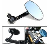 Rétroviseur moto 7/8 pouces pour HONDA SUZUKI YAMAHA CAFE RACER Miroir noir et bleu