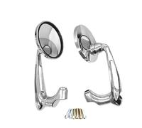 Rétroviseur Moto 8/10MM Universel Pour Benelli Pour TNT150 Pour TRK502 Pour Ducati Pour Monster 696 Pour Vespa Ensemble miroirs(Chrome)