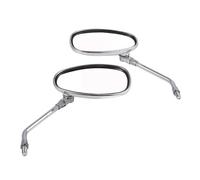 Retroviseur Moto Embout Guidon Rétroviseurs Chromés 10MM Pour Moto Motocross Scooter Vélo Électrique Course Rétroviseur Latéral Retroviseurs Latéraux