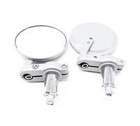 Retroviseur Moto Embouts Rétroviseurs Universels Pour Moto Pour Cafe Pour Racer 2023 Pour VOITURE Paire De 7 À 8 Pouces Guidon Rond Pliables Latéraux(WHITE)