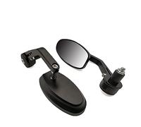 Rétroviseur Moto Guidon Extrémité De Barre Rétroviseurs CNC Aluminium Rétroviseurs Latéraux 7/8 ''22mm Pour Yamaha MT-01 R6S VERSION CANADA R6S VERSION EUROPE(Noir)