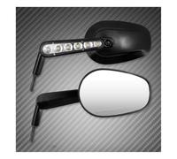 Rétroviseur Moto Guidon Feu Clignotant De Moto, Rétroviseur Latéral pour V-Rod Muscle VRSCF 2009-2017 pour Touring pour Sportster pour Dyna