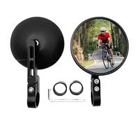 Retroviseur Moto Homologué, 360° Pivotant, Retro Moto Rond, Retroviseur Embout de Guidon Universel, pour Trottinette Electrique, Scooter, Velo, ATV(1 Paire)