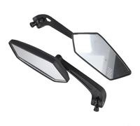 Rétroviseur moto homologué E Large surface de vision Noir | Rotation à 360 °, haut/bas/gauche/réglable pour droite, vision optimale, M8/pour filetage M10, montage facile