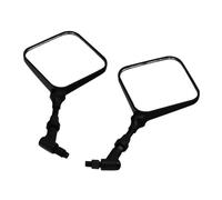 Retroviseur Moto M10 10mm Black Square Dual Sport Moto Sport Miroir Clair Clear Verre Clear Retro Moto