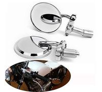 Rétroviseur Moto Moto Moto Vélo 7/8" 22mm Guidon fin Miroirs Pliable pliant Rétroviseur côté moto Accessoires Retroviseur Embout Guidon (Color : Chrome)