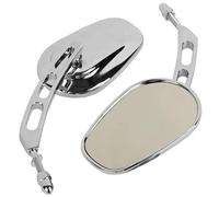 Rétroviseur Moto Pour FXDB Pour FXDF Pour FXDWG Pour Classique Pour FLSTC 8mm Rétroviseur Latéral Moto Rétroviseurs Moto Guidon (Couleur : Chrome)