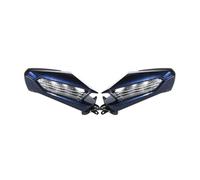 rétroviseur moto Pour GL1800 GL 1800 GL-1800 2018 - 2023 Rétroviseur De Moto Clignotant LED Lentille Transparente rétroviseurs réglables motos(Blue)