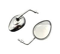 Retroviseur Moto pour Indian pour Chief pour Chieftain pour Scout pour Roadmaster pour Modèles Montage sur Guidon De Moto Chromé Noir Mat Rétroviseurs Latéraux Rétroviseurs Latéraux(Chrome)