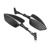 Rétroviseur Moto pour Piaggio pour MP3 125 pour MP3 250 pour MP3 300 400 500 pour MP3 Rétroviseur Latéral Réglable Moto Rétroviseur Universel Miroir Latéral Moto(Titanium)