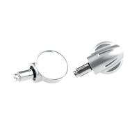 Retroviseur Moto Pour Suzuki Pour GSXR Rétroviseur D'angle Mort Grand Angle Réglable À 360 Degrés Pour Moto Rétroviseur Latéral Moto(Argent)