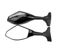 Retroviseur Moto Rétroviseurs latéraux Miroir Miroir Aaccessoires Moto Turn Signal Mirrors Un indicateur de tour de paire Retro Moto(Black)
