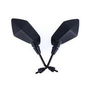 Rétroviseur Moto Scooter Vélo Électrique Convexe Arrière 8mm 10mm Universel(10mm Black)