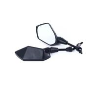 Rétroviseur Moto Scooter Vélo Électrique Convexe Arrière 8mm 10mm Universel(8mm Black)