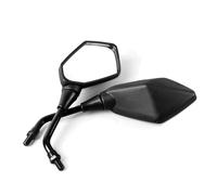 Rétroviseur Moto Universel 8 10mm Pour Ducati Pour Monster 696 797 821 Pour Hypermotard 950 Pour Pegaso 650 Ensemble miroirs(Noir)