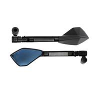Rétroviseur pentagonal universel for guidon de moto, scooter, CNC, verre bleu, 8 mm, 10 mm, accessoires moto ,Rétroviseurs Moto
