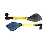 Rétroviseur pentagonal universel for guidon de moto, scooter, CNC, verre bleu, 8 mm, 10 mm, accessoires moto ,Rétroviseurs Moto