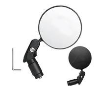 Rétroviseur pour vélo, lentille en verre pliable et convexe, entièrement réglable à 360 °, pour vélo, scooter, vélo, conduite, moto électrique, moto et route