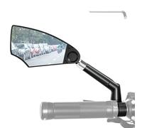 Rétroviseur pour vélo, miroir de vision réglable sur plusieurs positions - Verre résistant aux chocs - Accessoire de vélo pour trajets en plein air - Équipement de sécurité