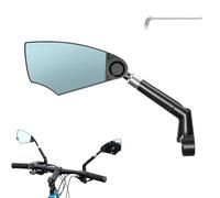 Rétroviseur Pour Vélo, Miroirs de Sécurité à Grand Angle, Accessoires pour Vélo Portables en Verre Antichoc pour Sécurité en Extérieur, Déplacements Urbains, Voyages, VTT, Course et Randonnée
