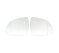 Rétroviseur Rechange Miroir Pour BMW Pour X3 Pour X4 Pour X5 Pour X6 Pour X7 Avertissement D'angle Mort Chauffé Rétroviseur Arrière En Verre Avec Lumière Extérieur Réglable Verre de Recul(A pair)