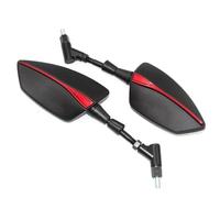 rétroviseur rotatif Pour Aprilia SHIVER/GT SHIVER 750 SHIVER 900 rétroviseur latéral de moto (Color : Red NO LOGO)
