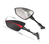rétroviseur rotatif Pour HON&DA X ADV X-ADV XADV 750 2017 2018 2019 2020 2021 XADV, rétroviseur de guidon Rétroviseurs de moto (Color : Black)