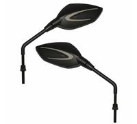 Retroviseur scoot class noir mat diam 8mm gauche+droit (paire) **